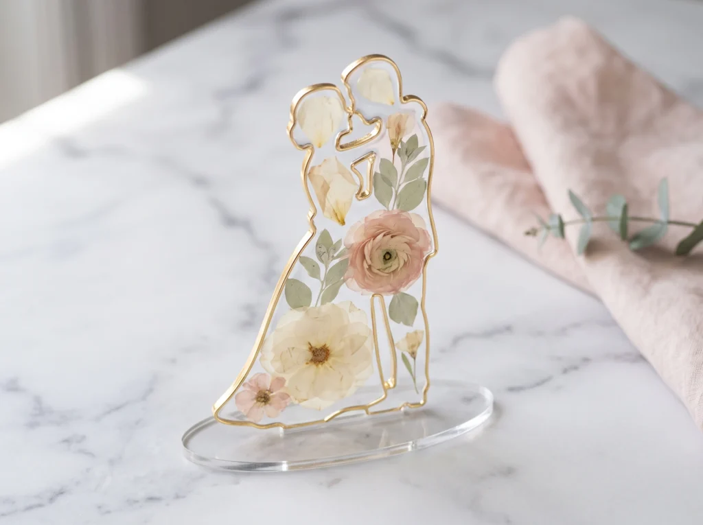 Pressed Flower Silhouette Keepsake Inspiration A Pressed flower silhouette keepsake K