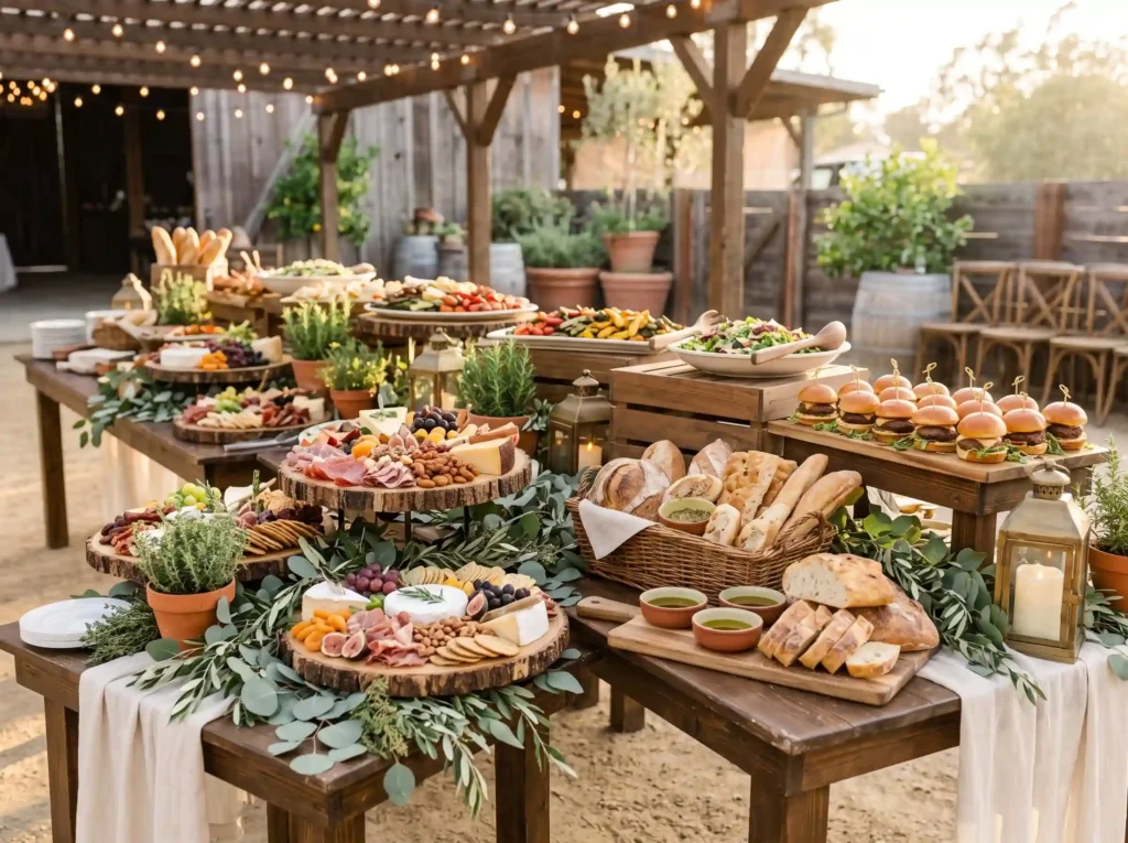 Rustic Harvest Grazing Feast Inspiration Inspire Rustic harvest grazing feast buffet
