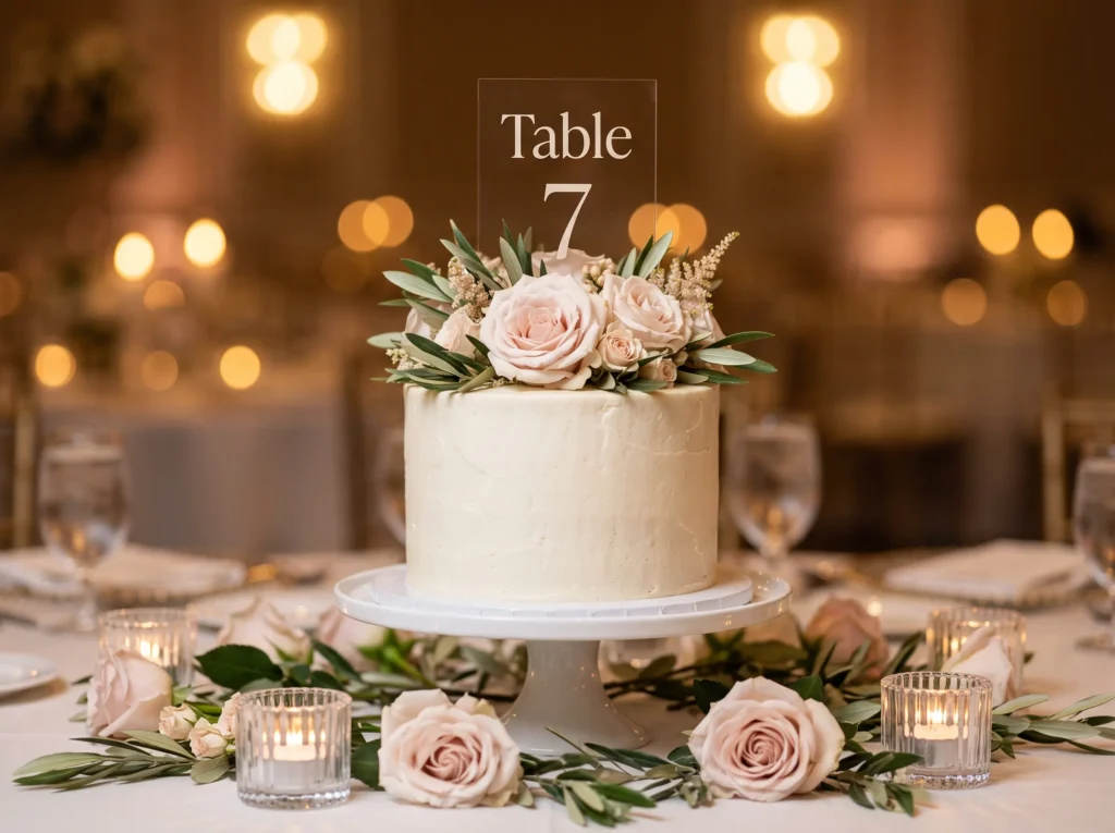 Blush Romance Table Cake Inspiration A refined b Blush romance table cake K