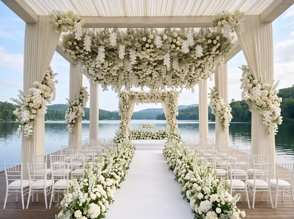 Floating Floral Pavilion Inspiration Taking the Floral pavilion with suspended o…