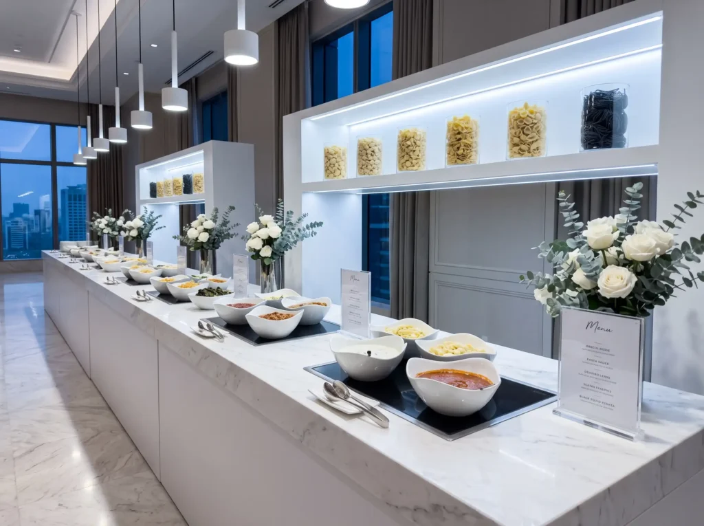 17 Pasta Bar Ideas for a Stunning Wedding Buffet
