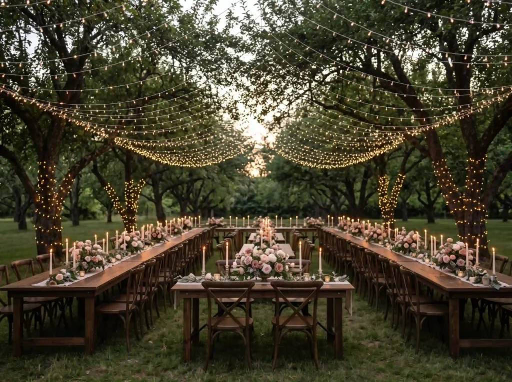Orchard Twilight Banquet Inspiration Designed ar Orchard twilight banquet reception K