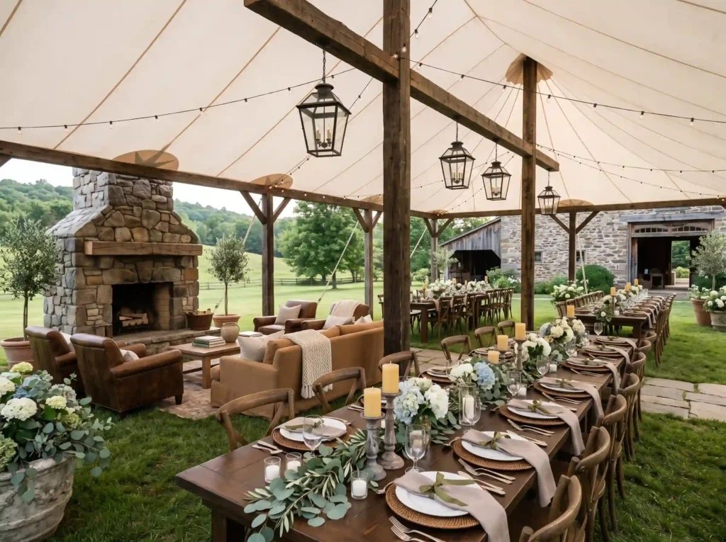 Stone Barn Garden Reception Inspiration Rustic c Stone Barn Garden Reception K