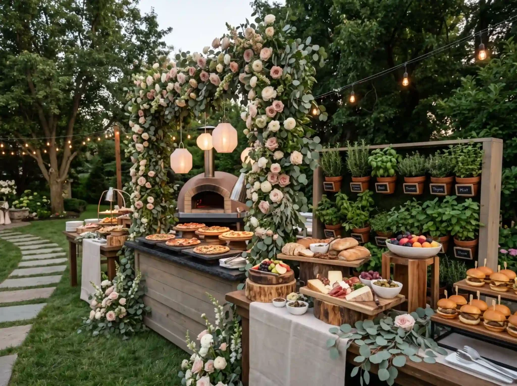 Botanical Pizza Garden Feast Inspiration Casual Botanical pizza garden feast K