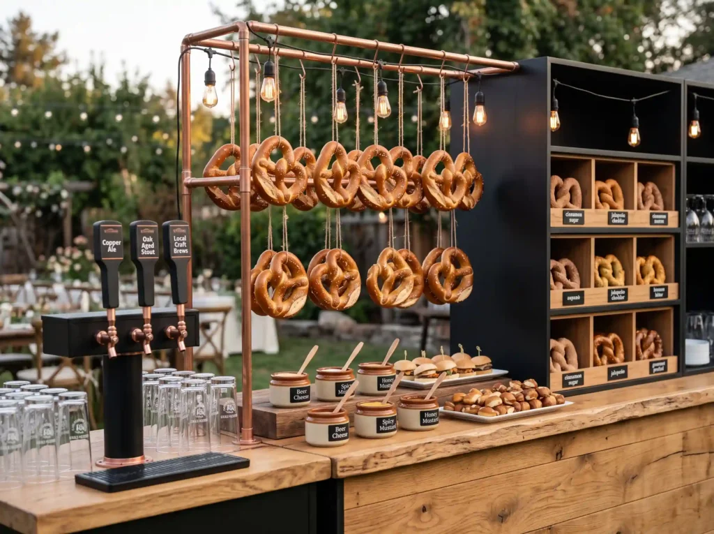 Copper Pretzel Craft Beer Bar Inspiration A play Pretzel and craft beer bar