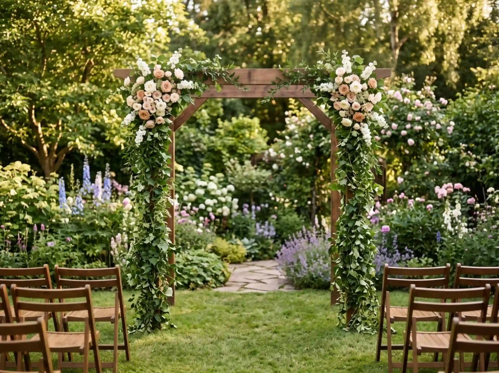 Cottage Garden Arbor Inspiration Borrowing the n Cottage garden arbor wedding arch