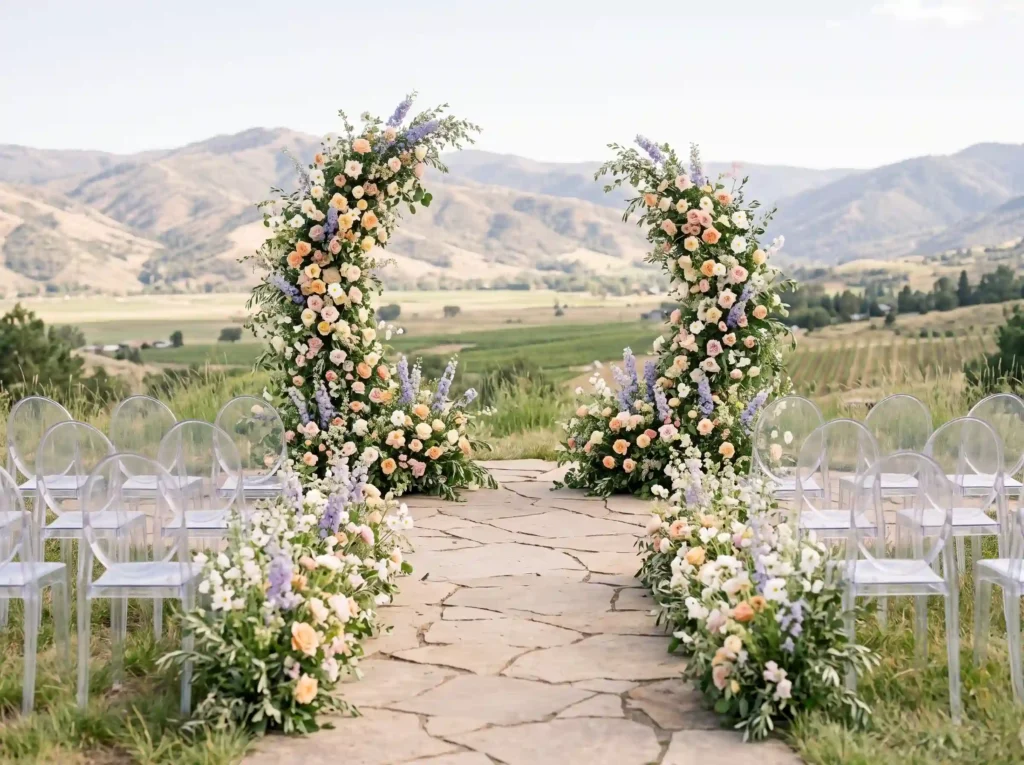 Meadow Bloom Crescent Arch Inspiration Wildflowe Meadow Bloom Crescent Arch K