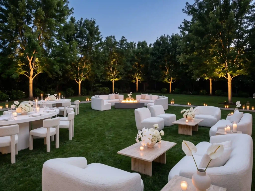 Modern White Lawn Lounge Inspiration Clean conte White lawn lounge outdoor entert…