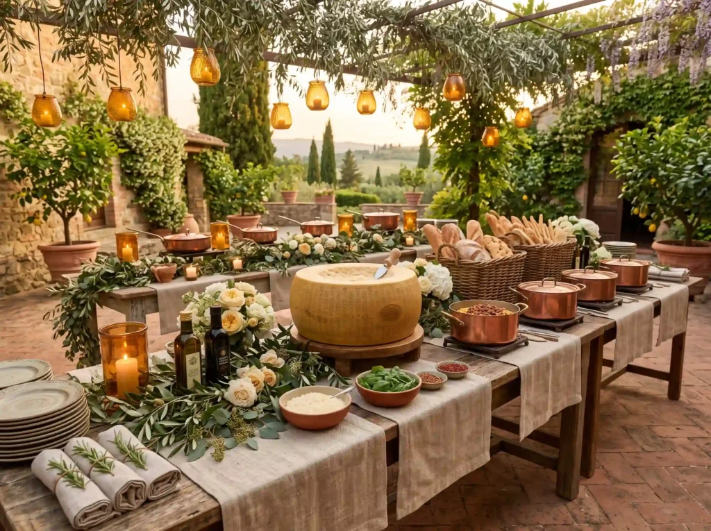 Tuscan Garden Feast Inspiration A countryside ce Tuscan Garden Feast Pasta Buffet