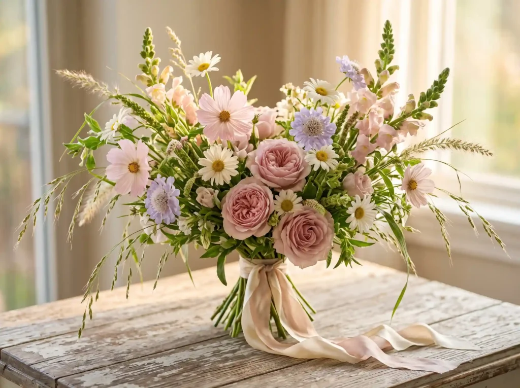 Wild Meadow Blush Inspiration Designed to captur Wild Meadow Blush bouquet K
