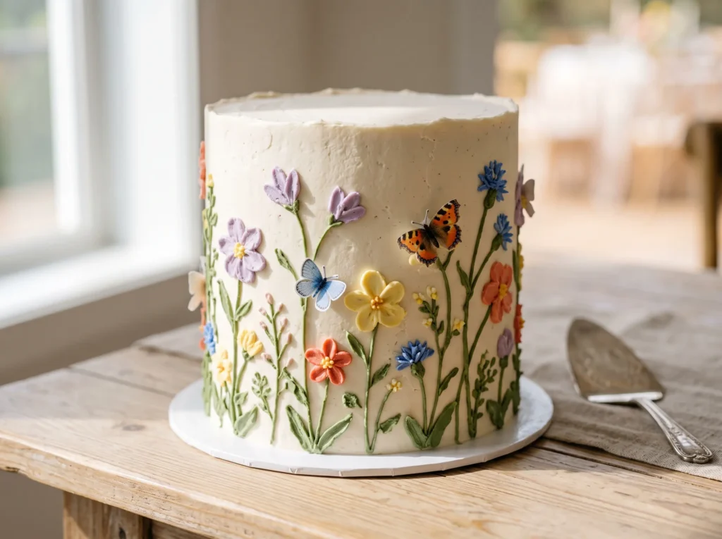 Wildflower Meadow Bloom Cake Inspiration Designe Wildflower meadow bloom cake K