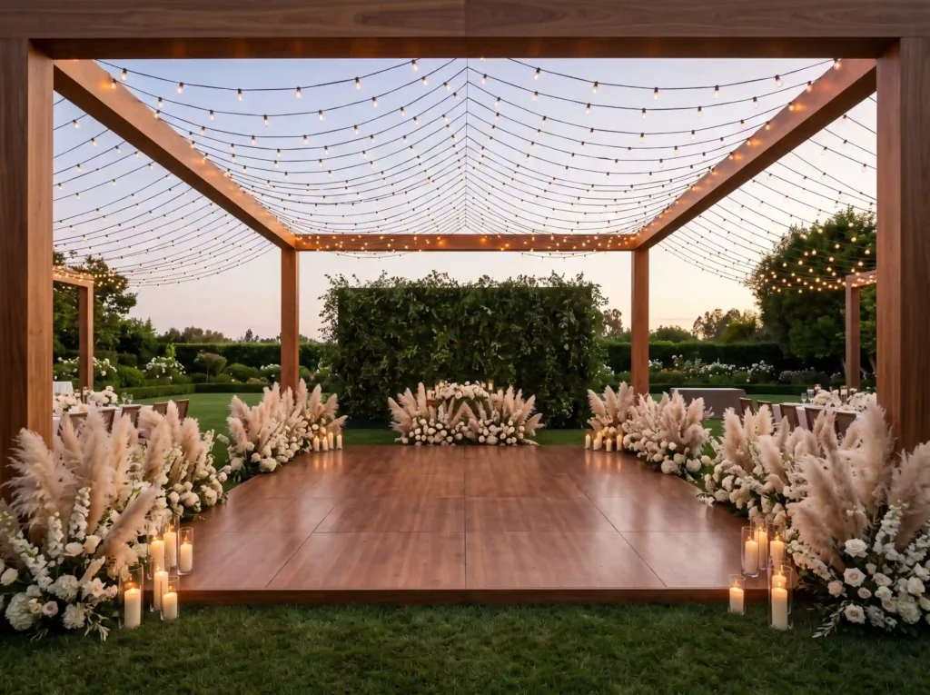 Bistro Lights Dance Garden Inspiration A magical Garden dance floor with bistro