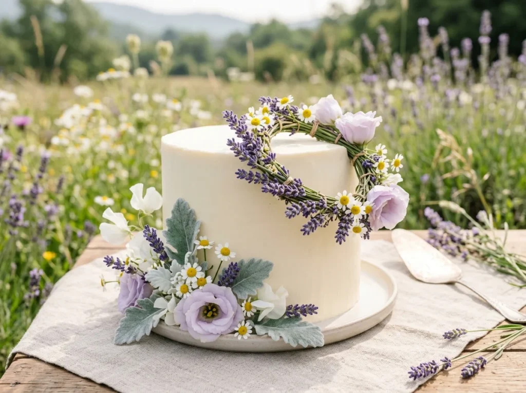 Lavender Meadow Charm Inspiration A countryside Lavender meadow cake design