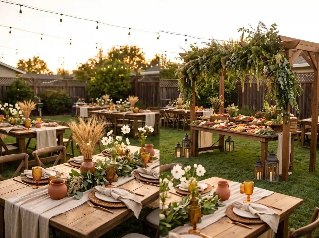Rustic Harvest Celebration Inspiration Inspired Rustic harvest reception grazing… K