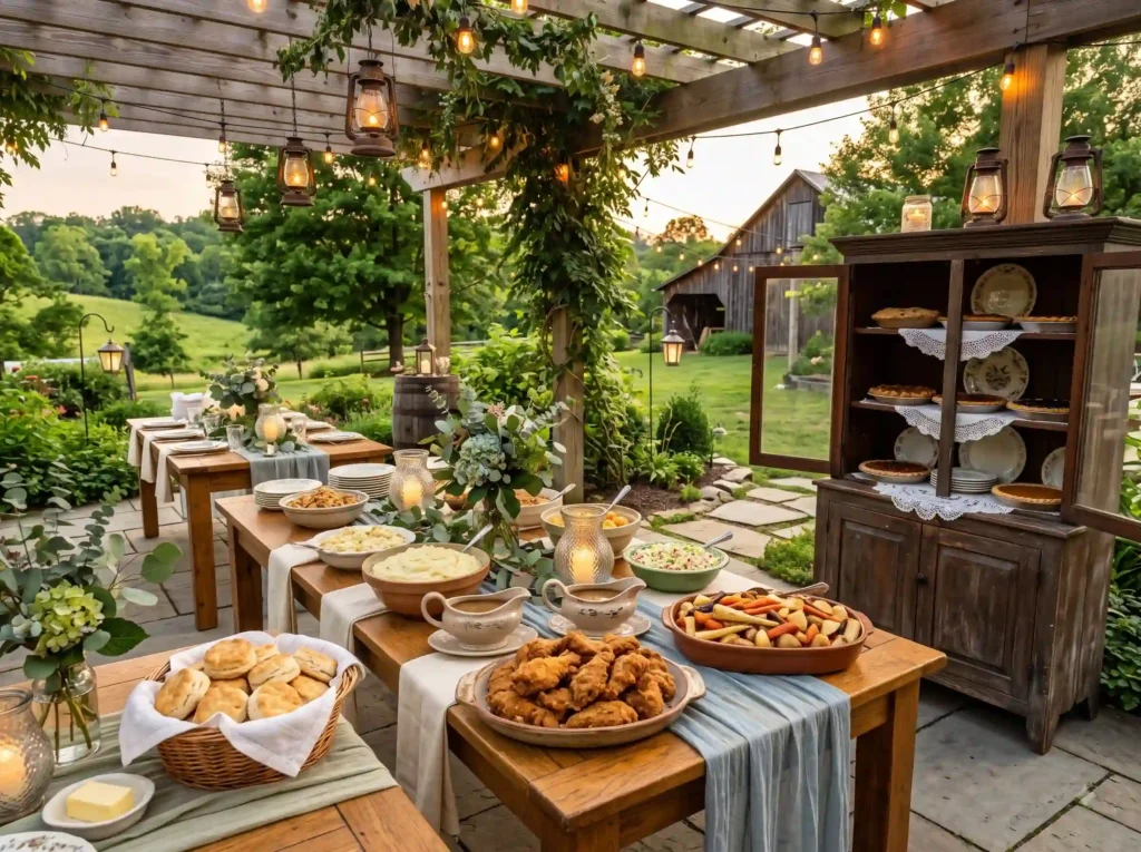 Southern Comfort Family Table Inspiration Classi Family table comfort food wedding