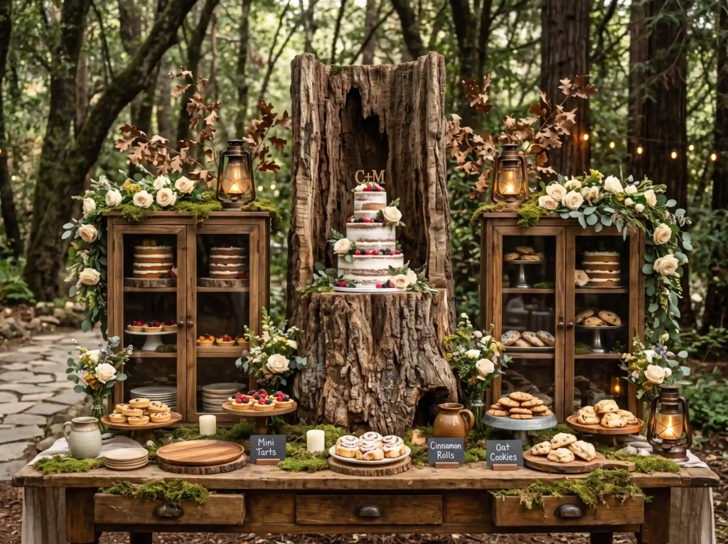 Woodland Bakery Showcase Inspiration Cozy woodla Woodland bakery dessert station K