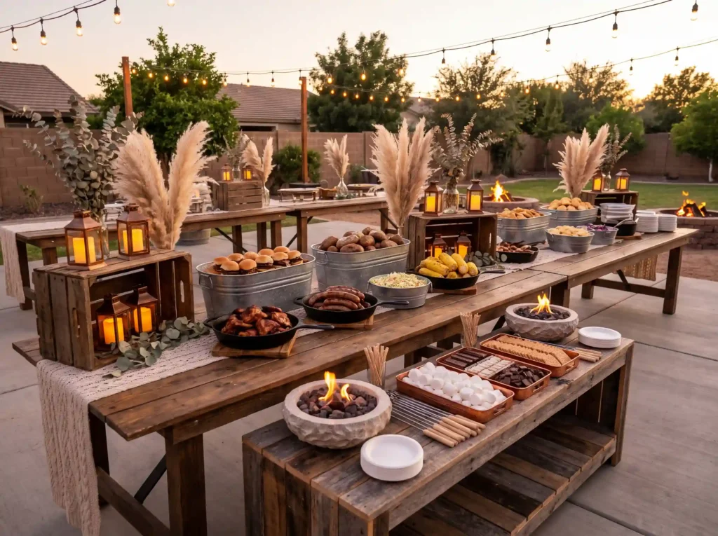 17 Rustic Fall Wedding BBQ Buffet Food Ideas On a Budget
