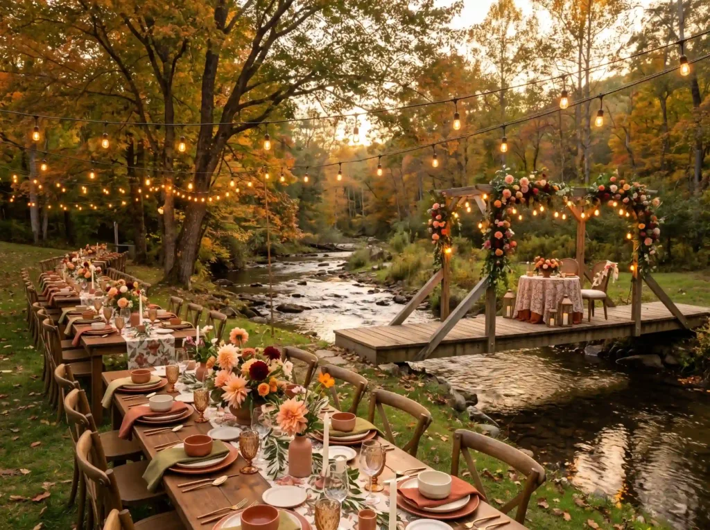 Creekside Harvest Tables Inspiration The peacefu Creekside harvest tables autumn …