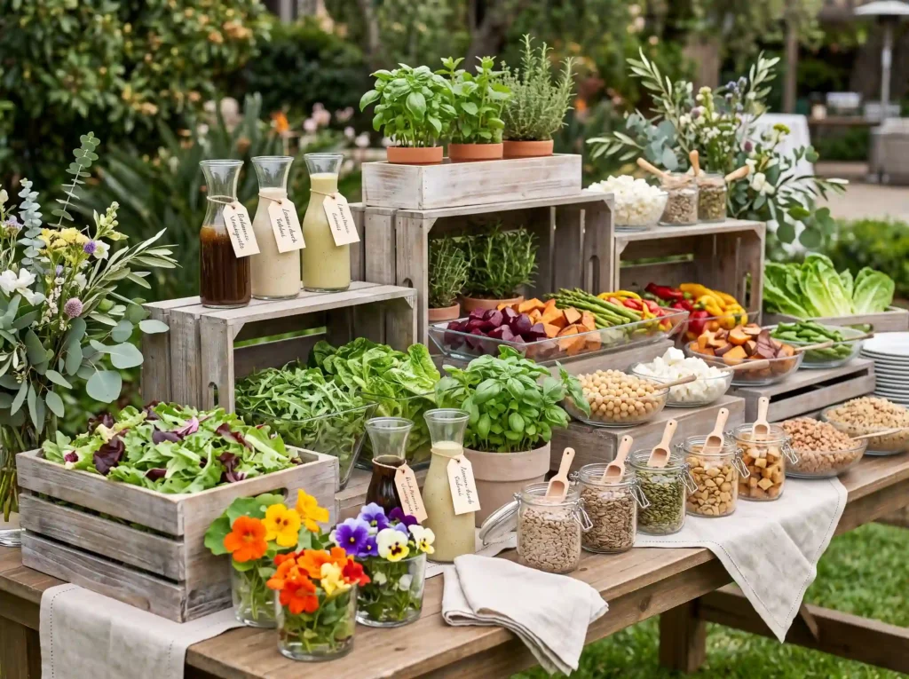 Garden Salad Harvest Station Inspiration Fresh f Salad harvest station with produce