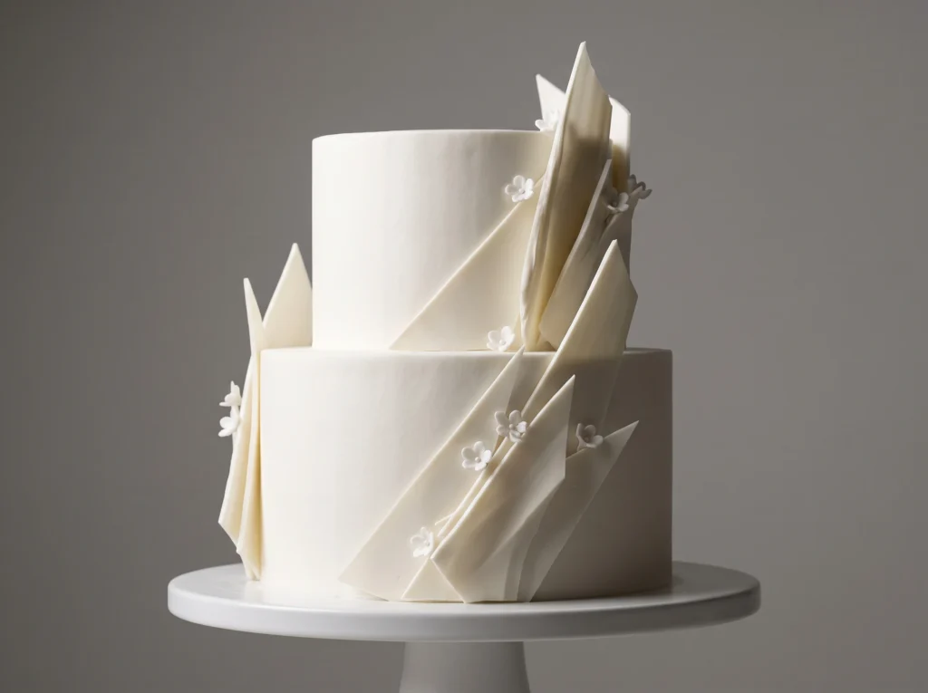 Modern White Sculpture Inspiration Keeping the c White sculpture wedding cake K