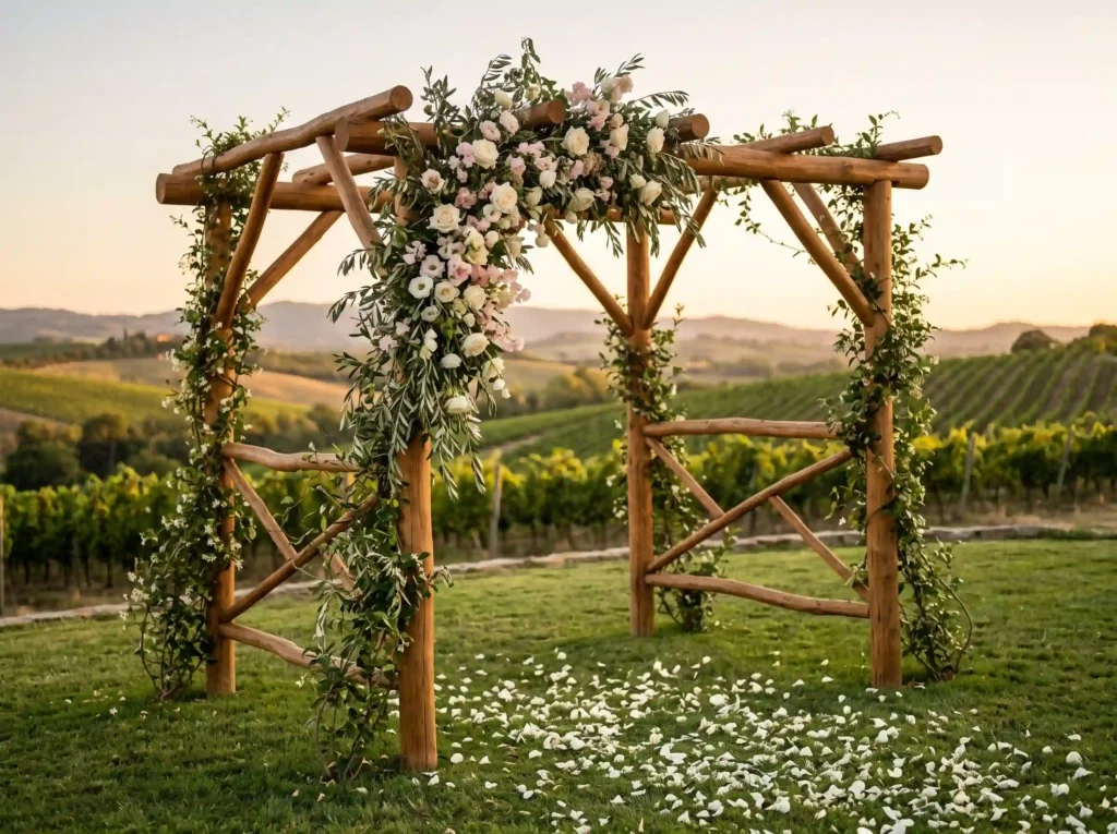 Organic Woodland Arbor Inspiration Retaining the Organic woodland arbor with flowers
