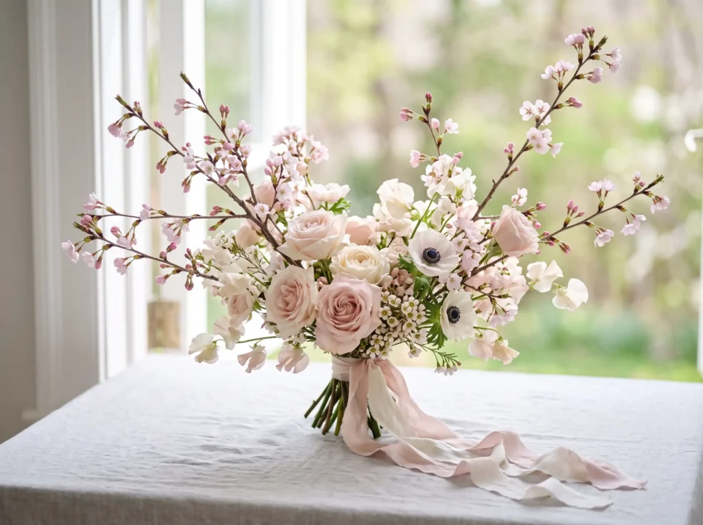 Cherry Blossom Whisper Inspiration Japanese spri Cherry Blossom Bouquet Spring We…