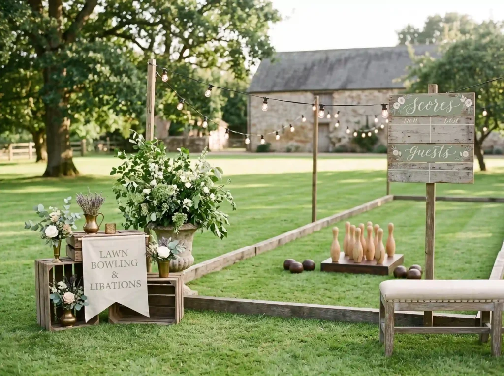 Elegant Lawn Bowling Lane Inspiration Vintage sp Lawn bowling lane wedding entert…