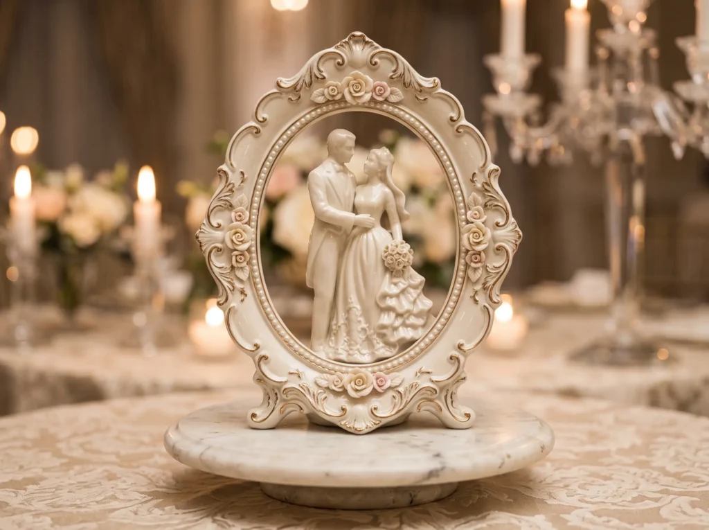 French Chateau Elegance Inspiration Inspired by Porcelain couple ornate frame we…