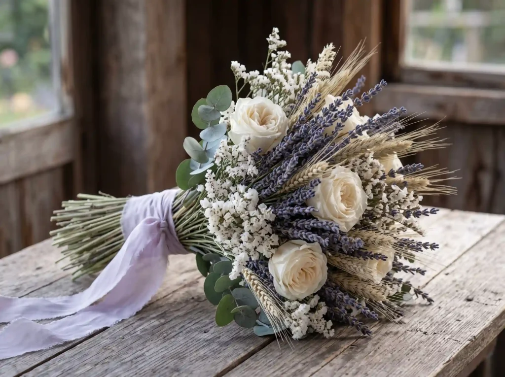Lavender Fields Forever Inspiration Inspired by Bouquet with preserved lavender …