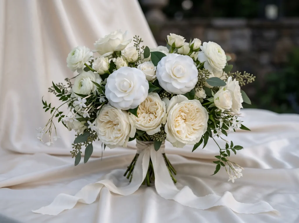 Moonlit Camellia Charm Inspiration Inspired by m Moonlit Camellia bridal bouquet K