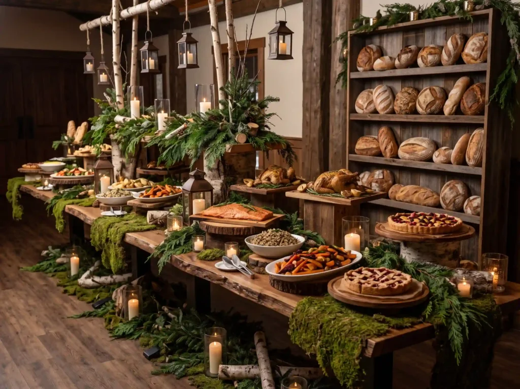 Winter Woodland Feast Inspiration Inspired by en Winter woodland buffet feast K