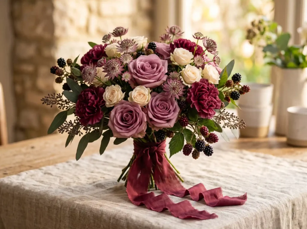Blackberry Garden Bouquet Inspiration Romantic E Blackberry Garden Bouquet K