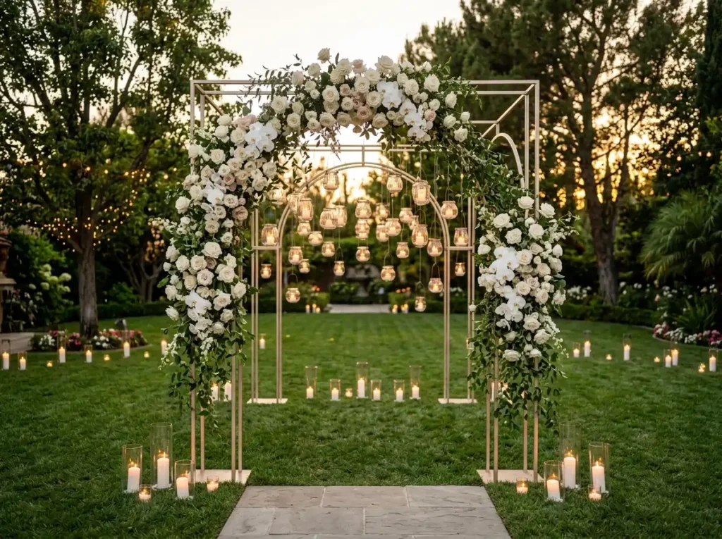 Floating Lantern Garden Inspiration Evening roma Floating lanterns garden ceremony