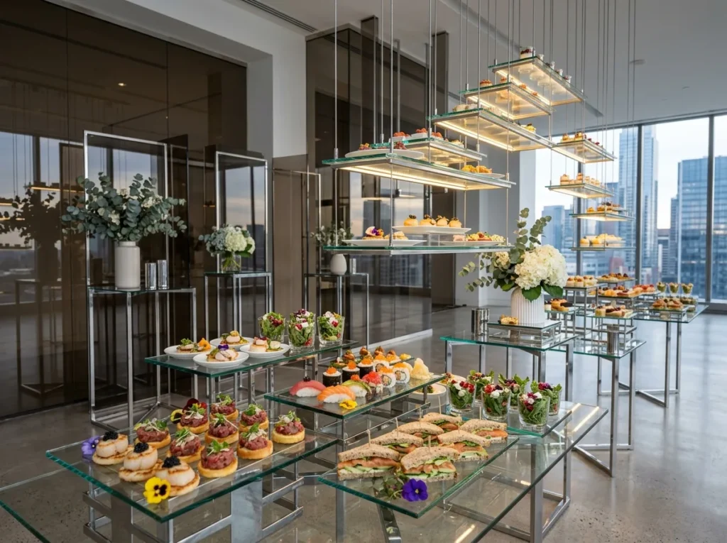 Modern Glass Grazing Gallery Inspiration Contemp Glass grazing gallery food station