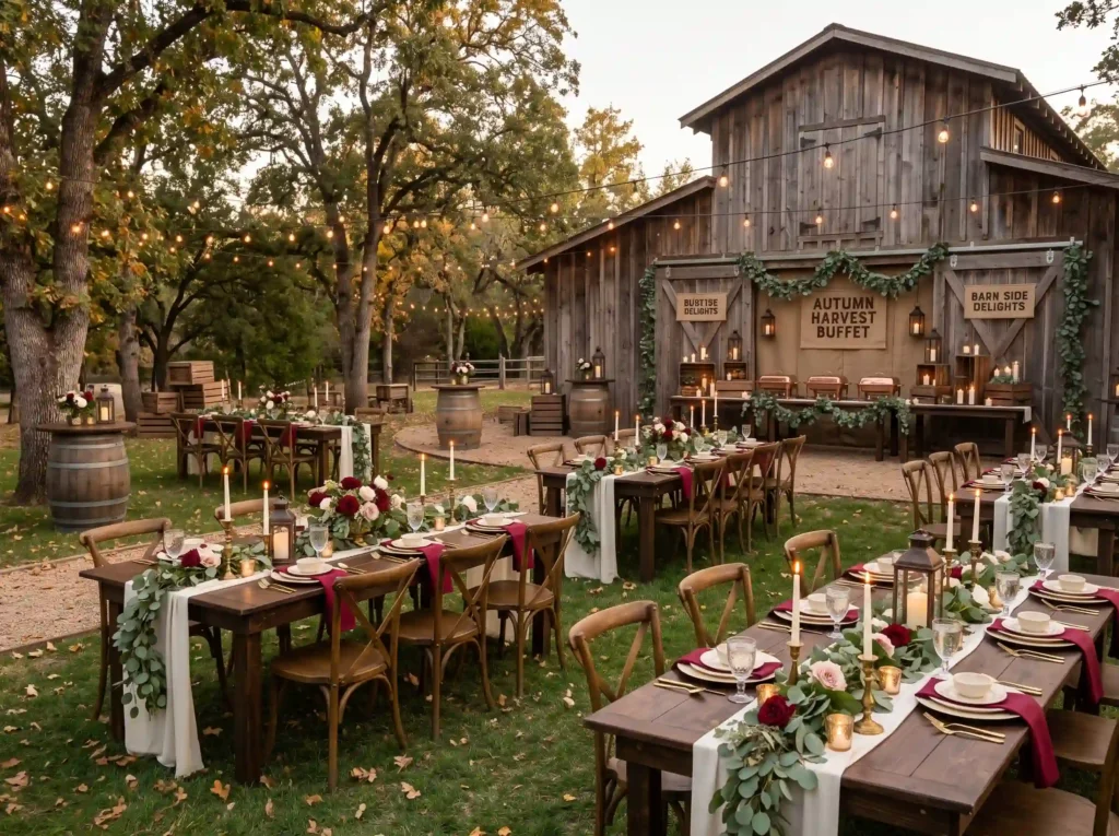 Rustic Barnyard Gathering Inspiration Farmhouse Rustic barnyard reception center… K