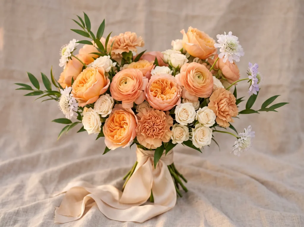 Sunset Apricot Charm Inspiration Inspired by gol Sunset Apricot Charm bouquet K