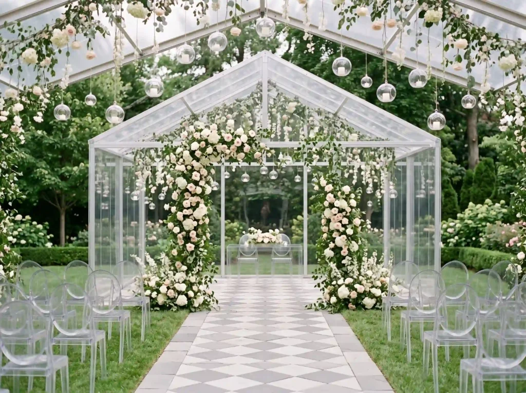 Glasshouse Garden Promise Inspiration A romantic Glasshouse Garden Promise. Inspiration