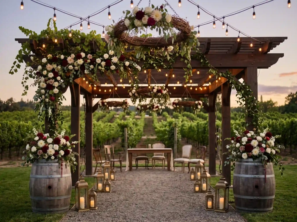 Vineyard Evening Escape Inspiration Rustic vine Vineyard Evening Escape. Inspiration