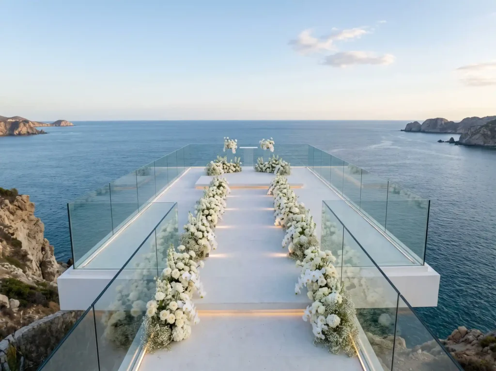 Infinity Deck Ocean Vows Inspiration Designed to Infinity deck ocean vows ceremony