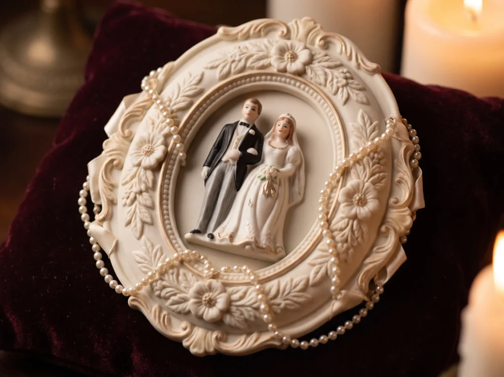 Pearl Cameo Legacy Inspiration Inspired by antiq Pearl cameo wedding topper K