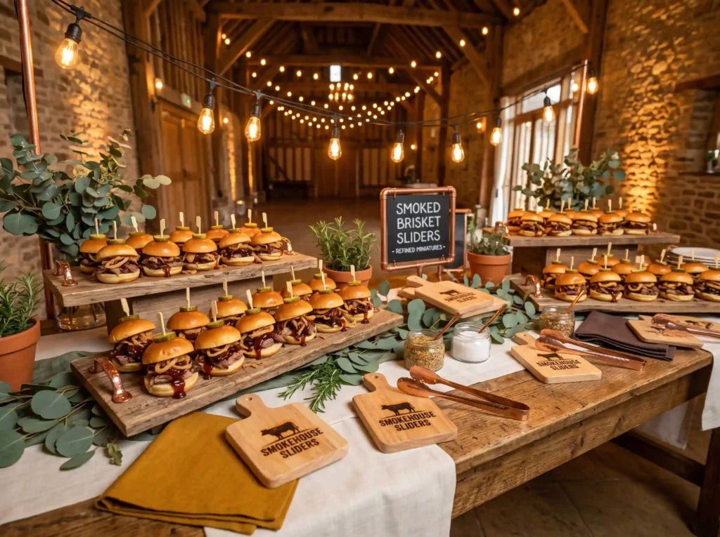 Smoked Brisket Slider Board Inspiration Southern Smoked brisket slider board display