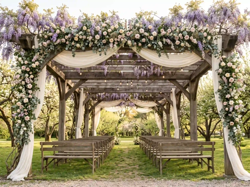 Vintage Orchard Pergola Inspiration Inspired by Orchard pergola with flowering v…