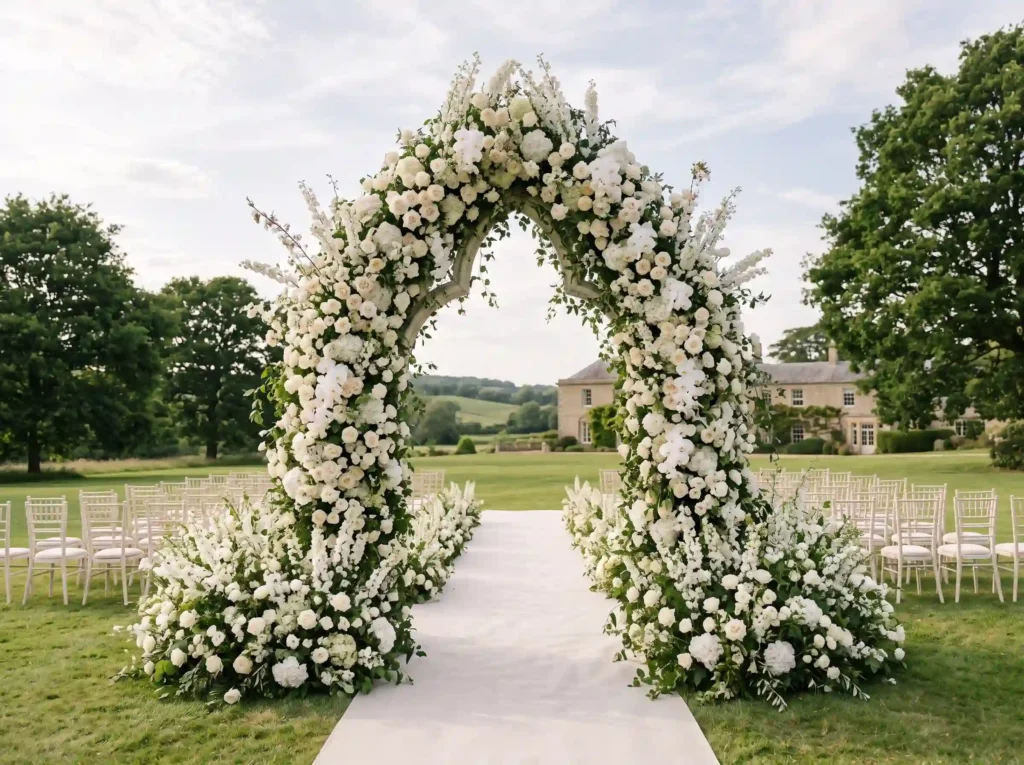 Grand Floral Cathedral Inspiration Borrowing th Floral cathedral wedding arch K