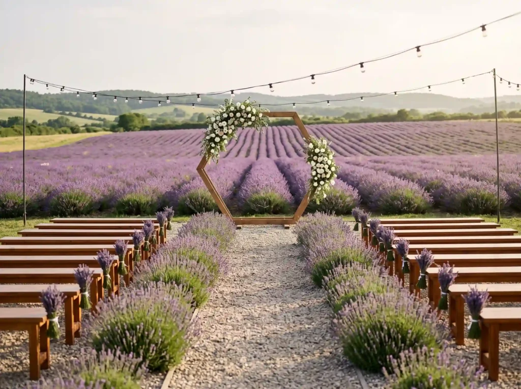 Lavender Farm Celebration Inspiration Endless l Lavender farm countryside weddin… K