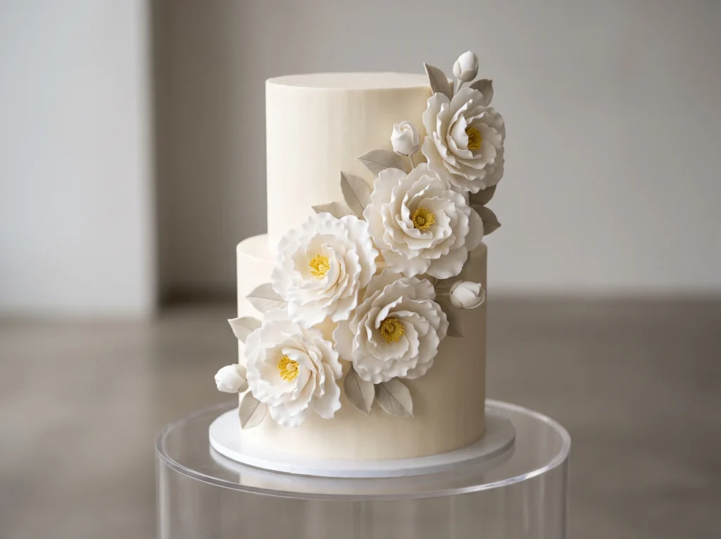 Monochrome Camellia Couture Inspiration Maintai Monochrome Camellia Couture Cake K