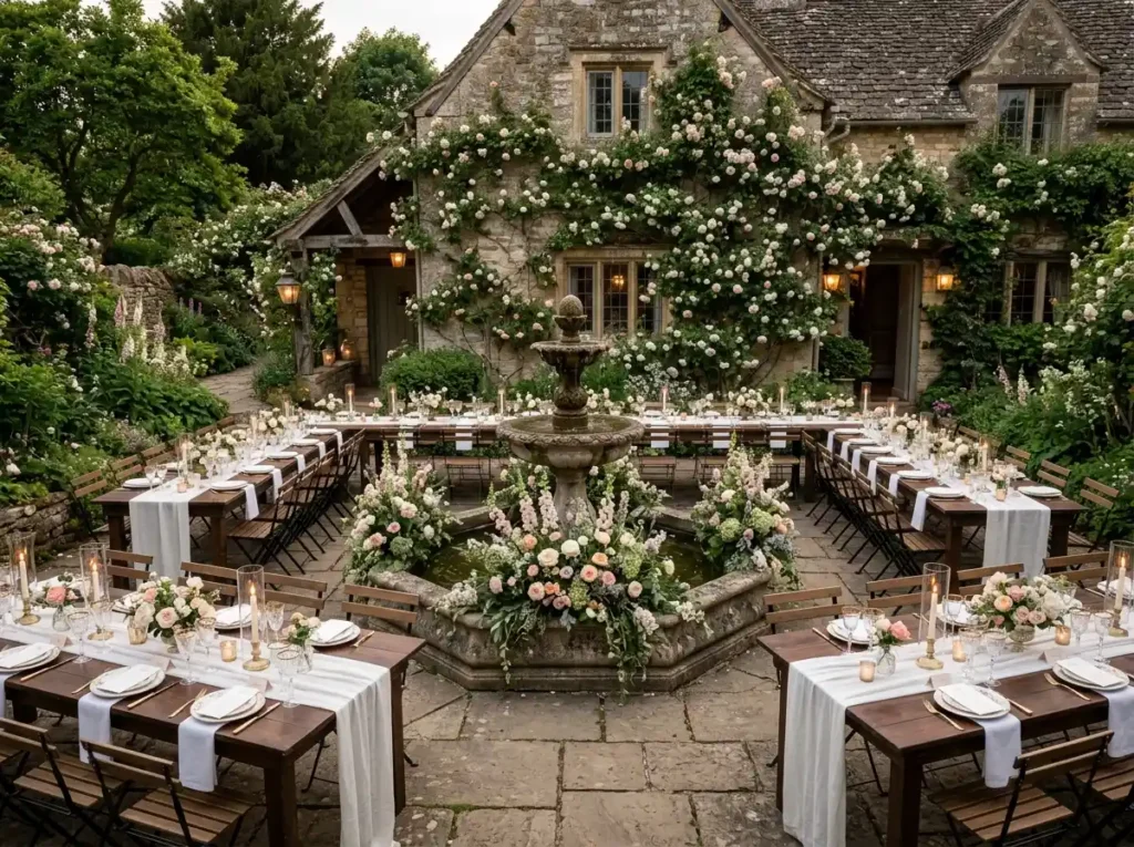 Stone Cottage Garden Party Inspiration Inspired Stone cottage garden party recep…