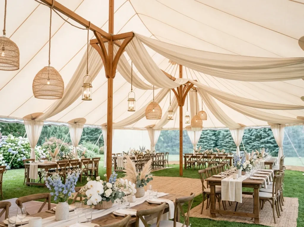 Tradi Sail tent with orchids and