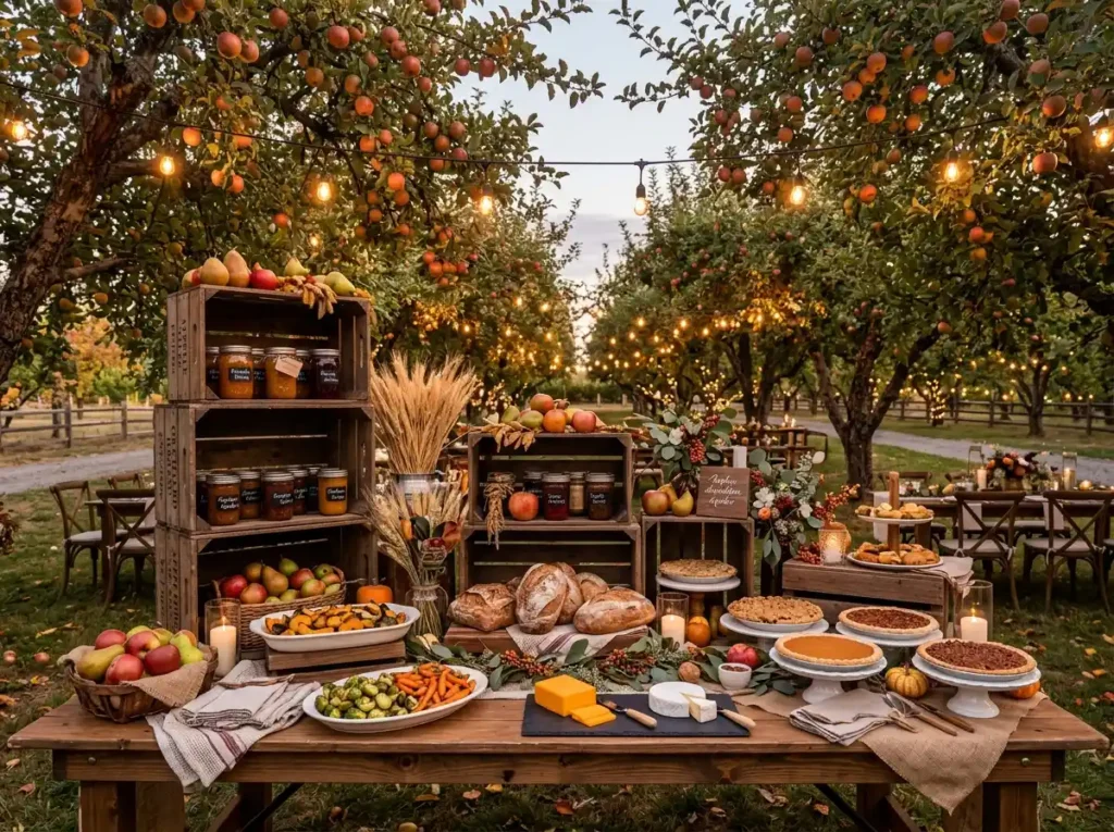 Orchard Harvest Buffet display