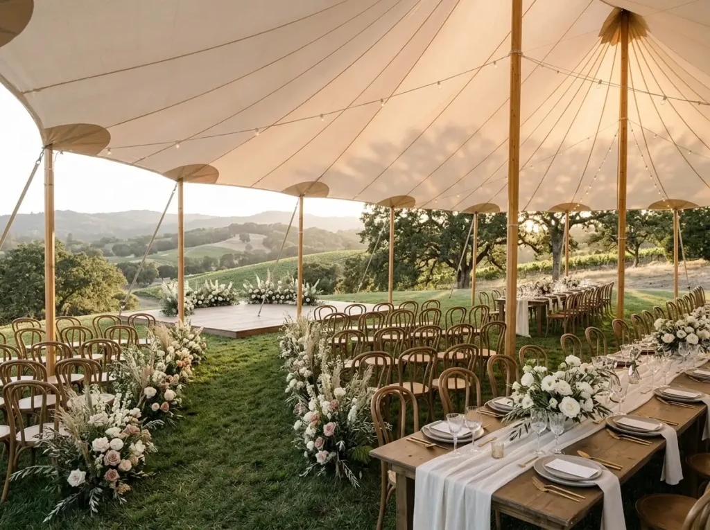 Hillside Sailcloth Celebration Inspiration Roll Hillside sailcloth wedding celeb…