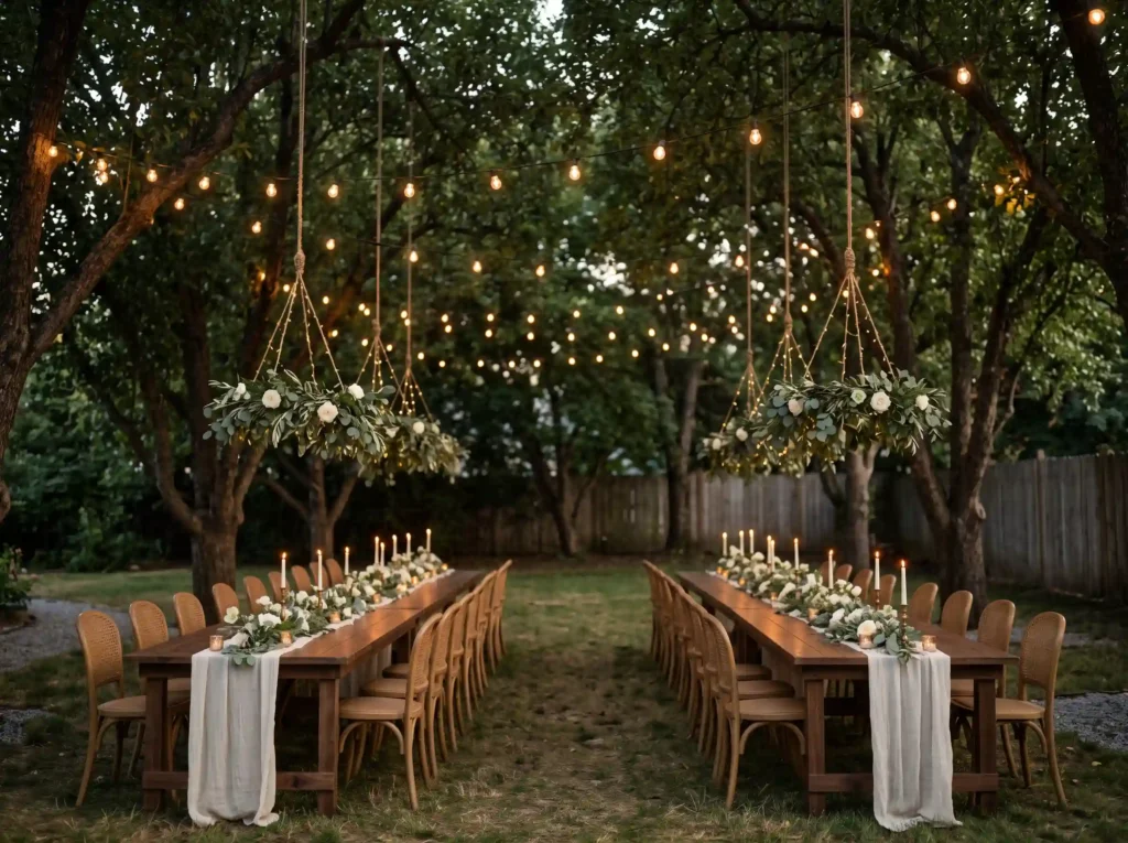 Orchard Dinner Party Inspiration Inspired by el Orchard dinner party under trees